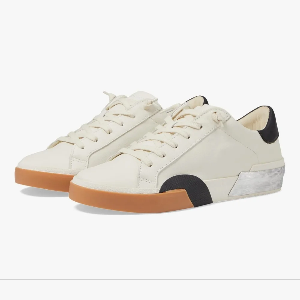 Dolce Vita Zina Leather Court Sneaker - Picture 3 of 6